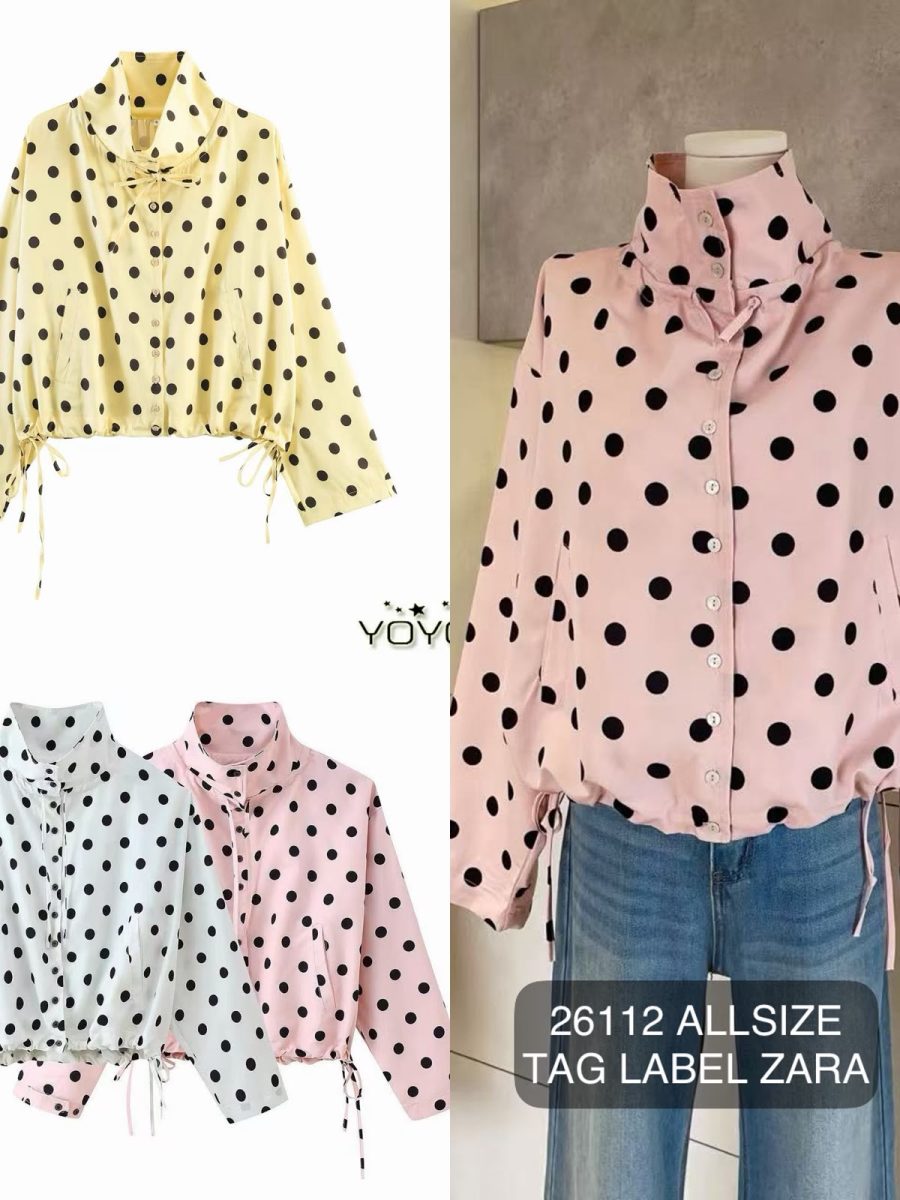 26112 atasan polkadot